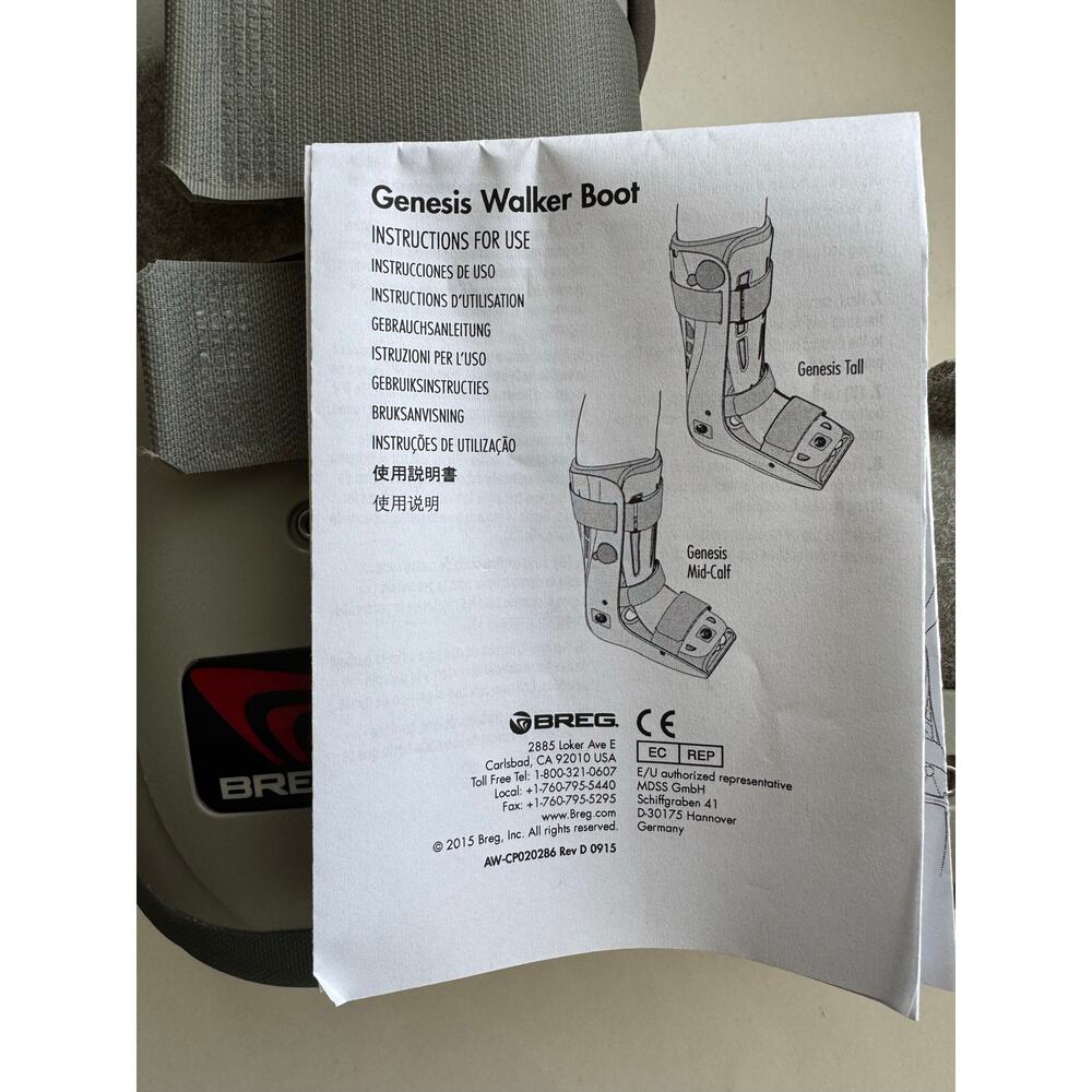 Breg Full Shell Genesis Walker Boot 4-strap - Picture 10 of 14